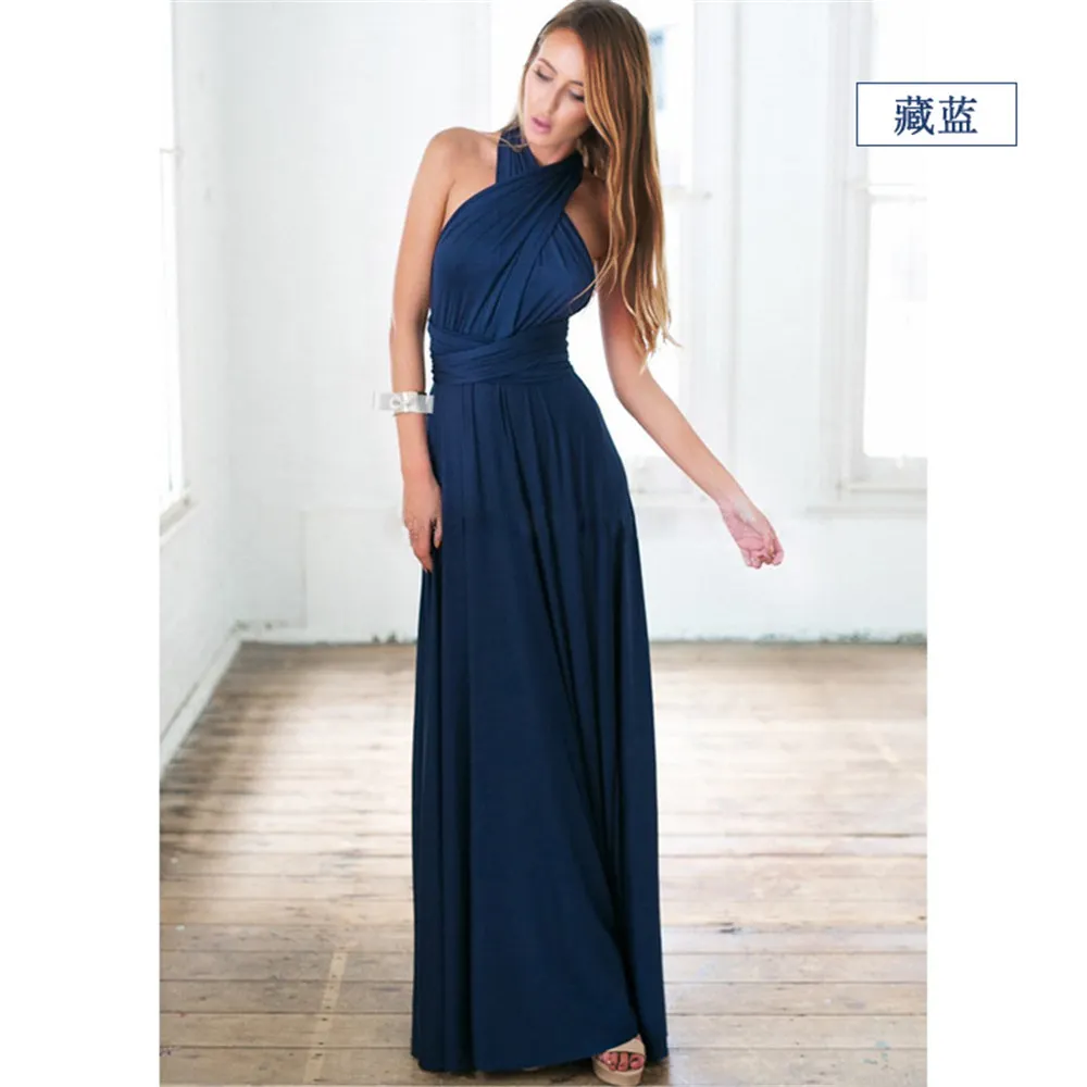 Maxct men costume ideas Multi-Wear Multi-Rope Cross Backless Sexy Bandage Dress Long Dress