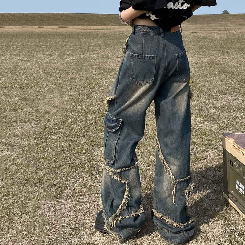 Star Girl Wide Leg Jeans Maxct