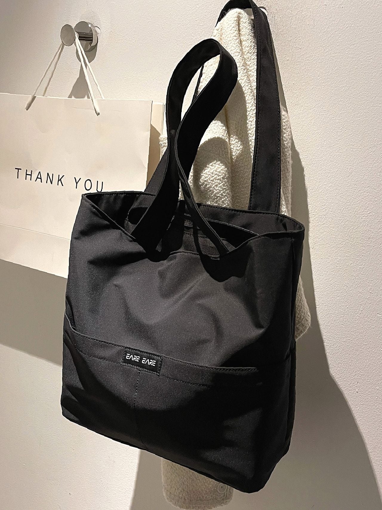 Maxct - Letter Patch Tote Bag  - Women Tote Bags