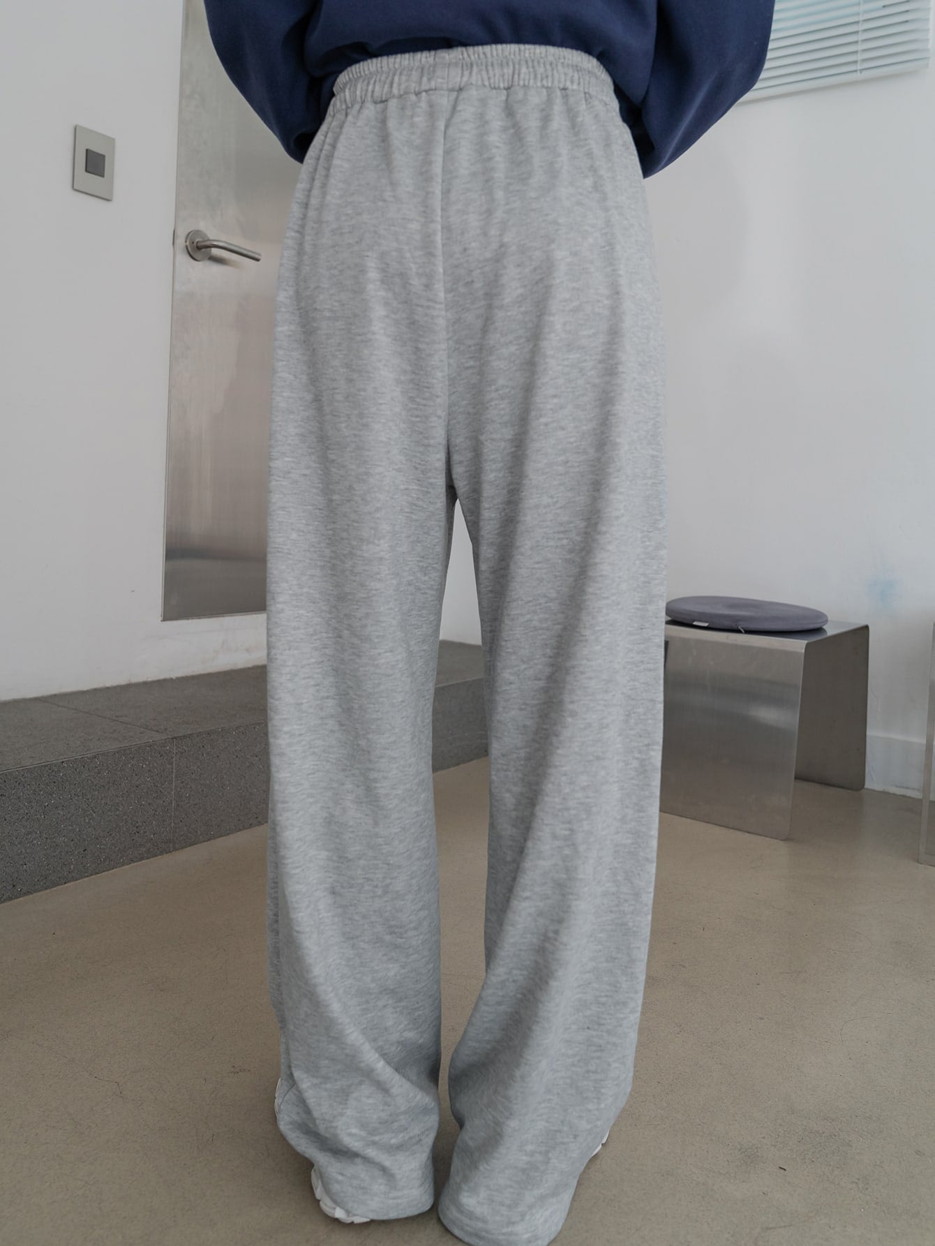 Maxct Solid Elastic Waist Sweatpants