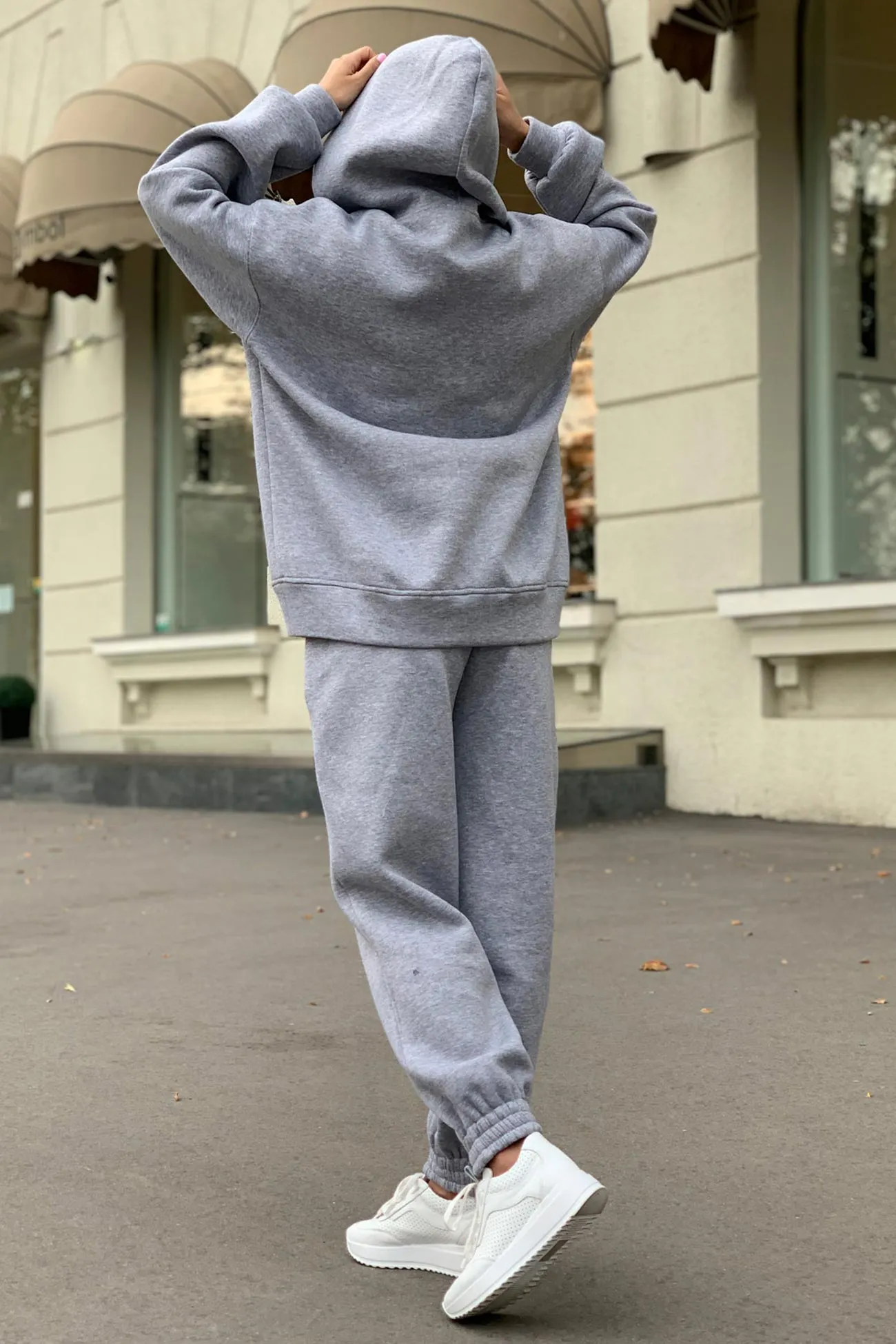Maxct Pocketed Hoodie Elastic Waist Long Pants Set