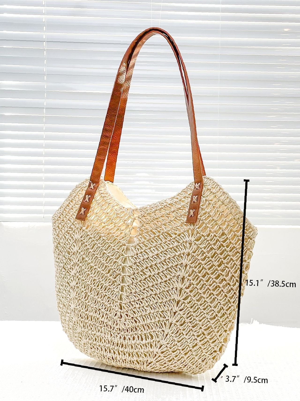 Maxct - Hollow Out Straw Bag  - Women Tote Bags