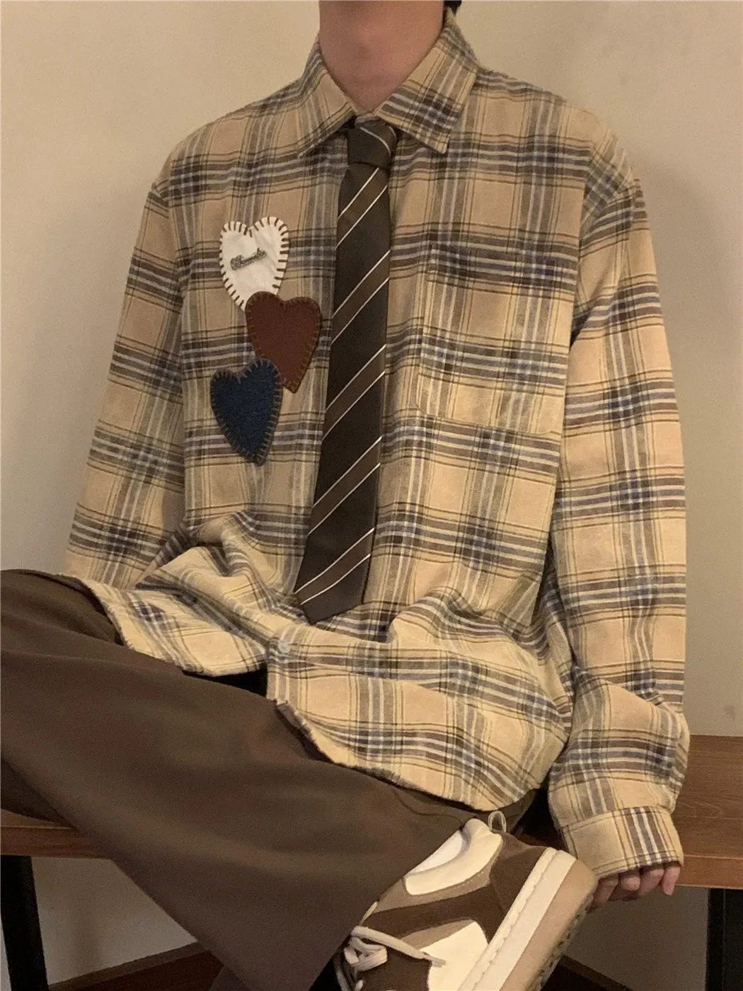 Nagawl Stitched Hearts Shirt Maxct