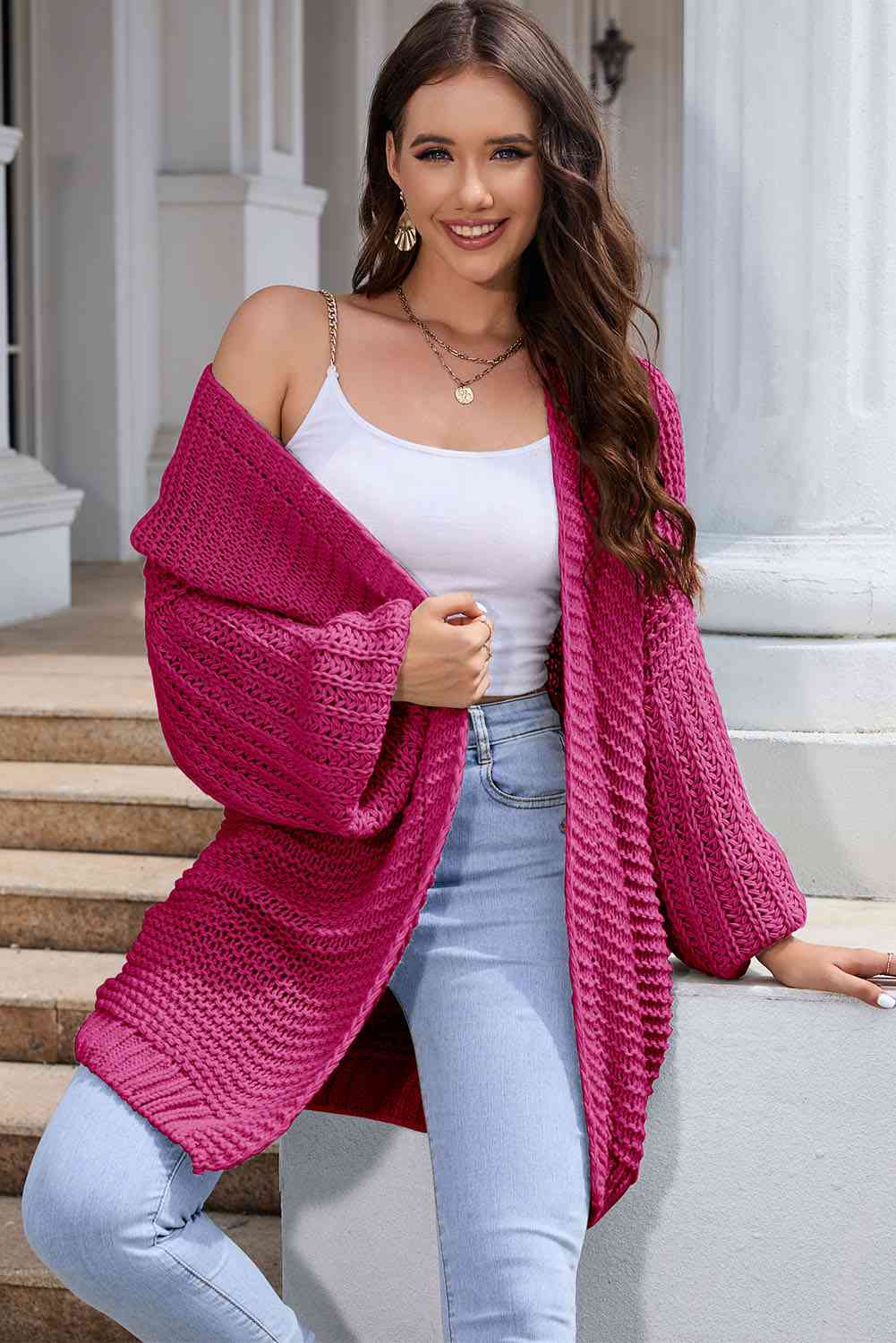Maxct &Open Front Longline Cardigan