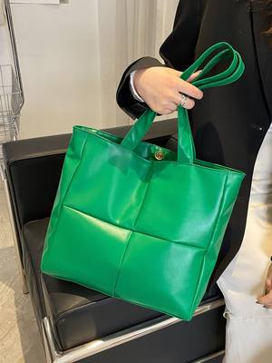 Minimalist Letter Graphic Top Handle Bag - Women Tote Bags