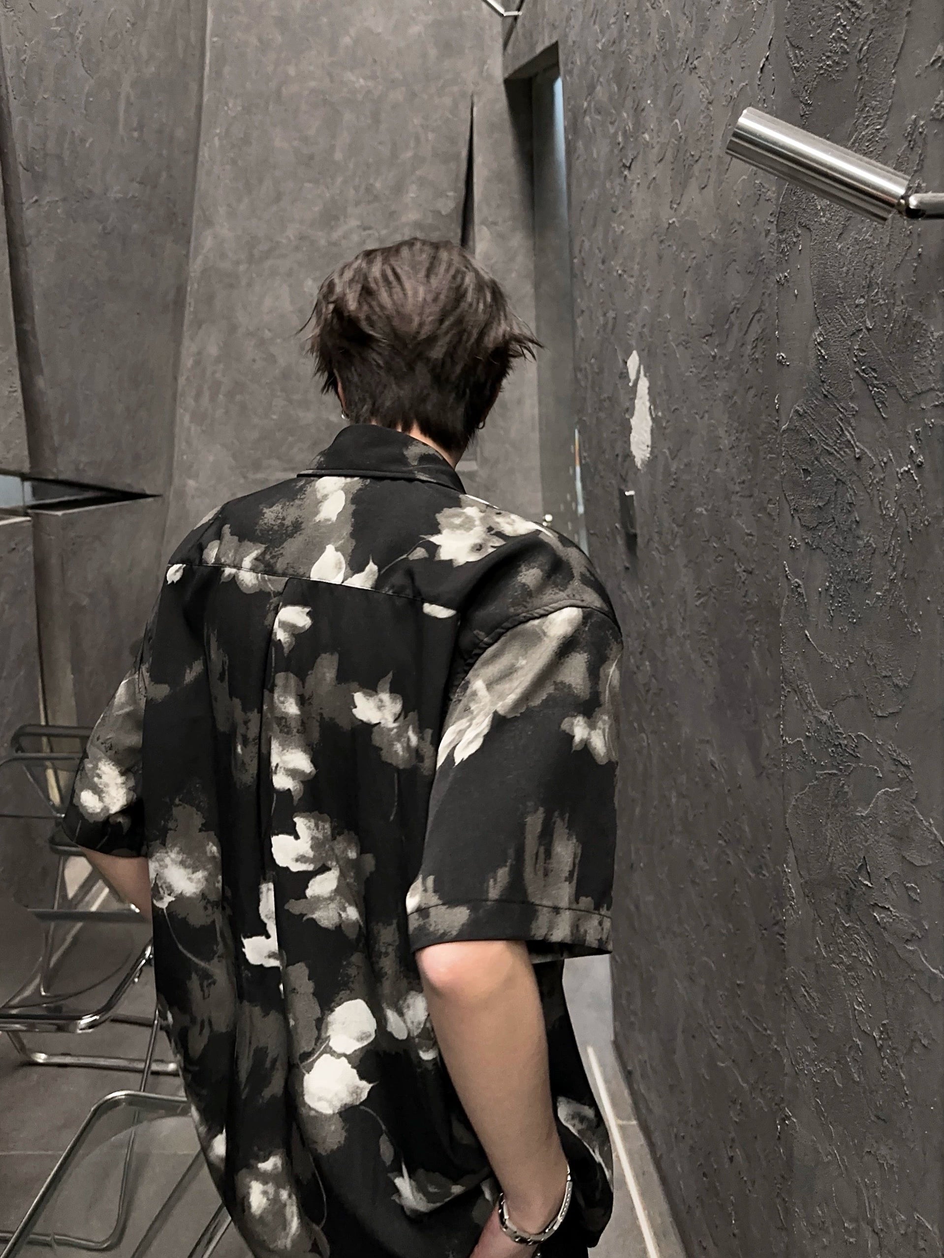 JM Short Sleeve Floral Shirt Maxct