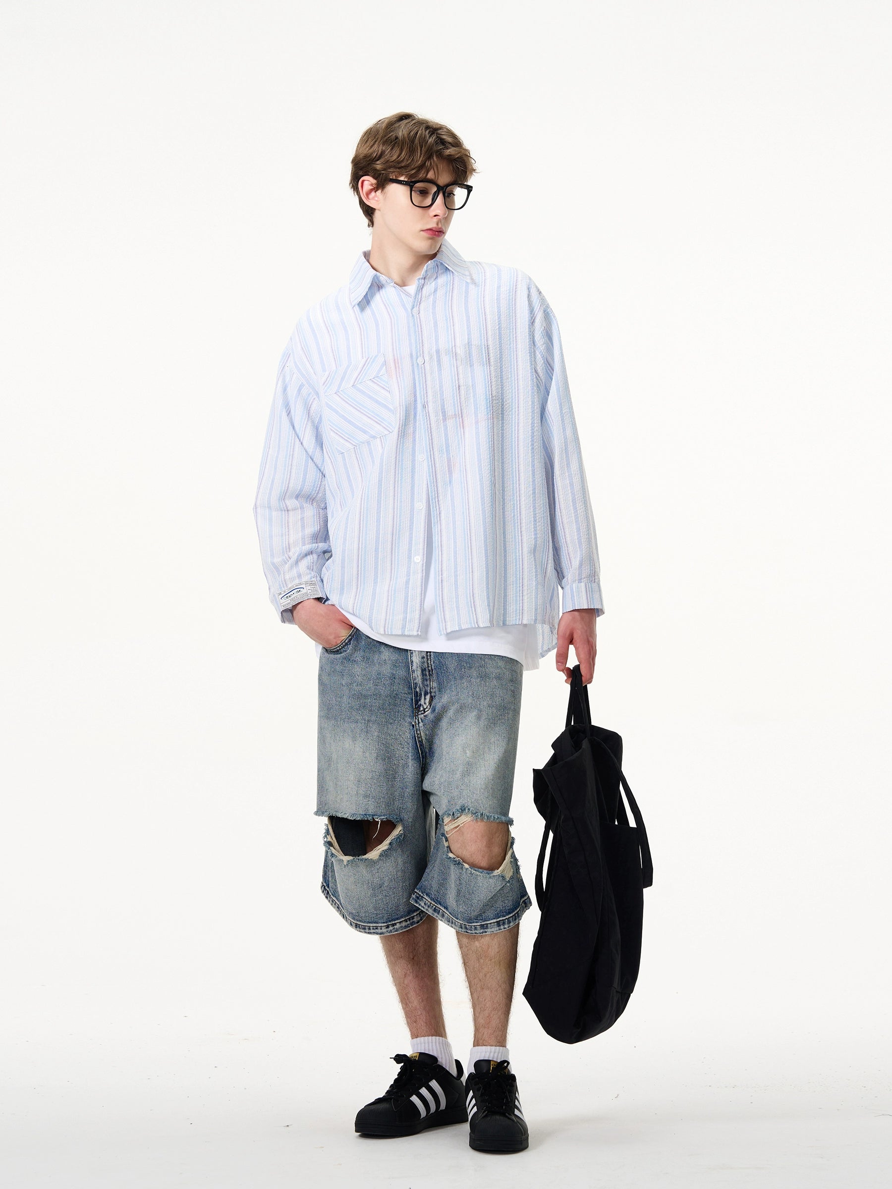 Madwitch Basic Striped Shirt Maxct