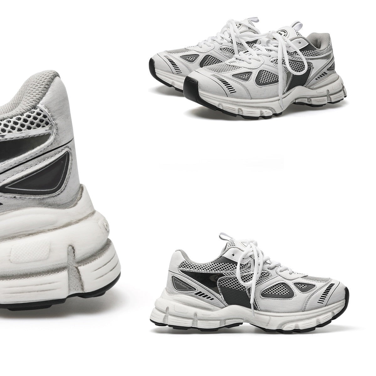 Luxury Mesh Men's Chunky Sneakers Closed Training Athletic Maxct