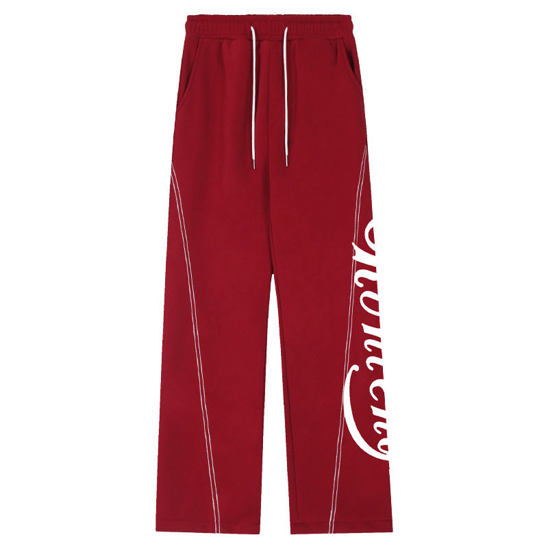 Maxct Stitch Design Logo Baggy Sweatpants