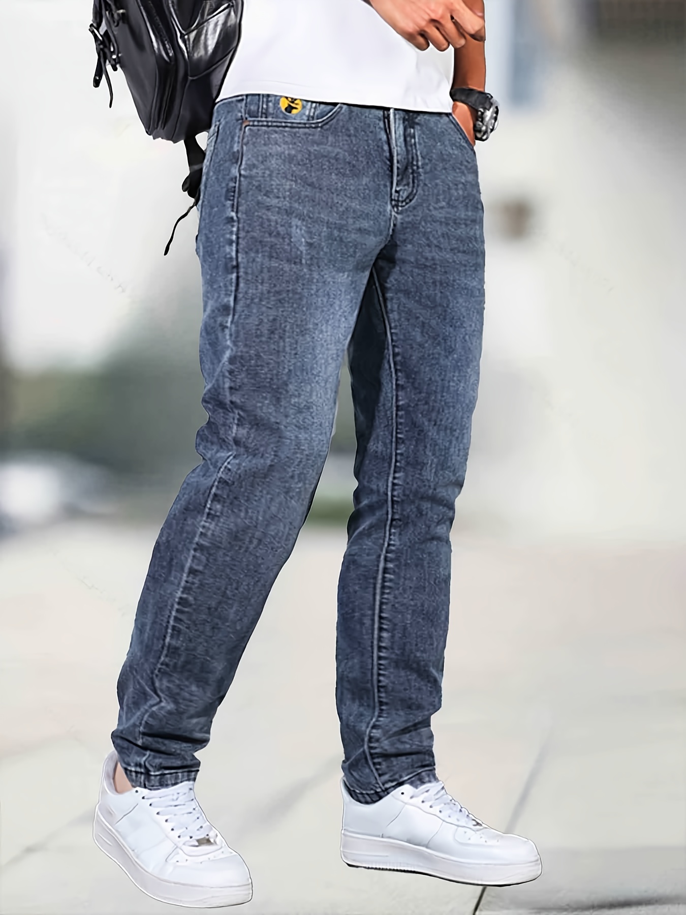 Men's Jeans Straight Regular Denim Jeans With Pockets, Men's Outfits