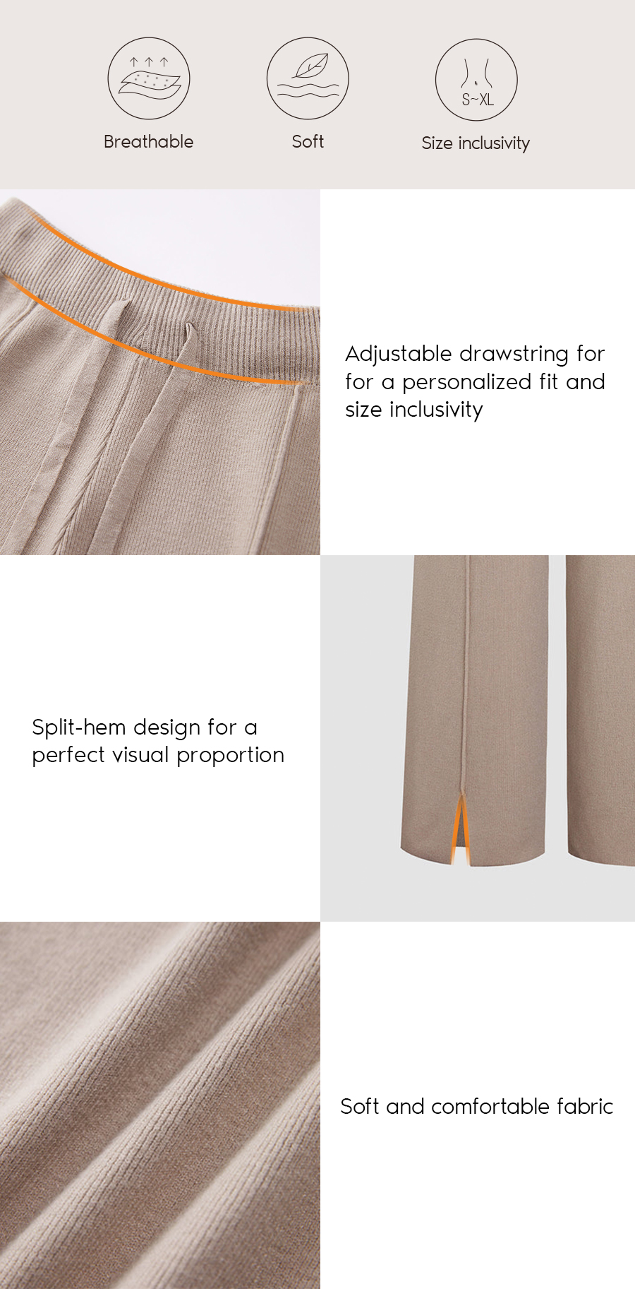 Ribbed Mystique Wide Leg Pants
