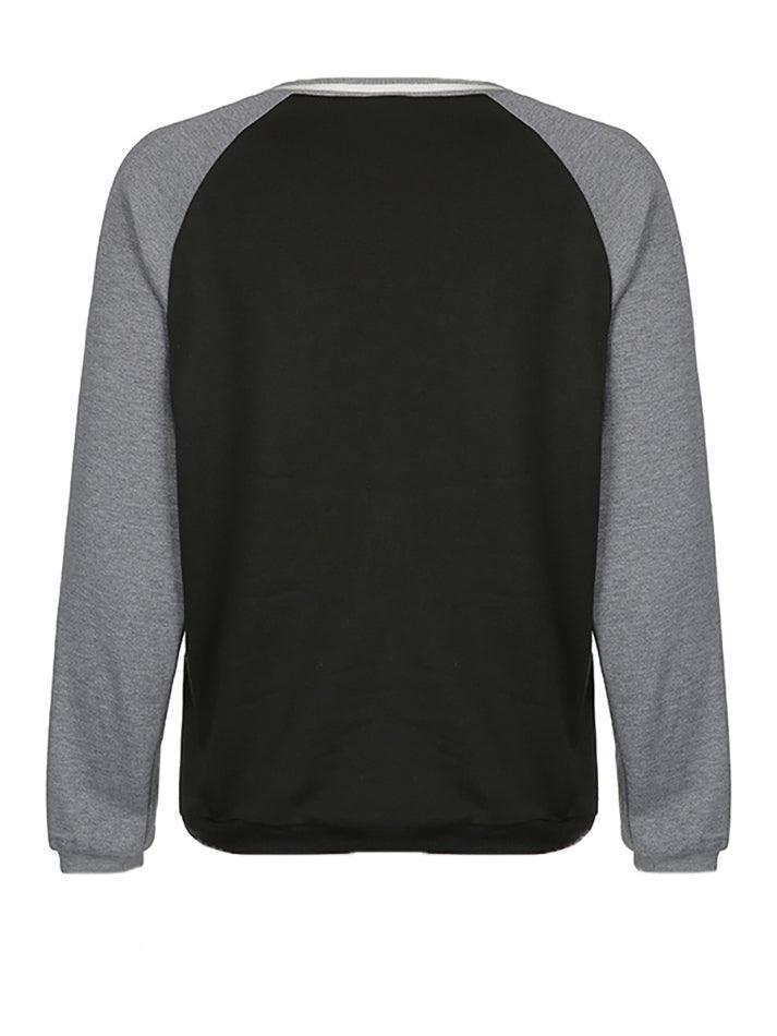 Maxct Patchwork Striped Crew Sweatshirt