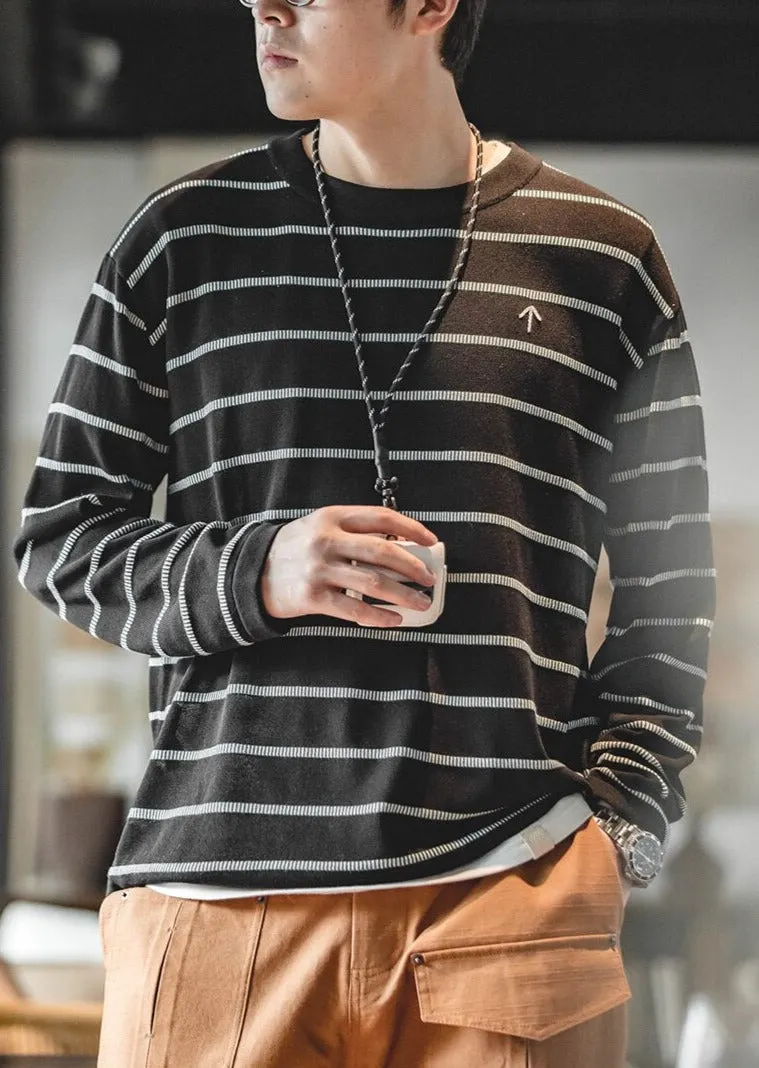 Maxct Lightweight Stripe Knitted Sweater