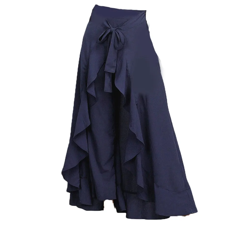 Women's Ruffled High-Waist Palazzo Pants