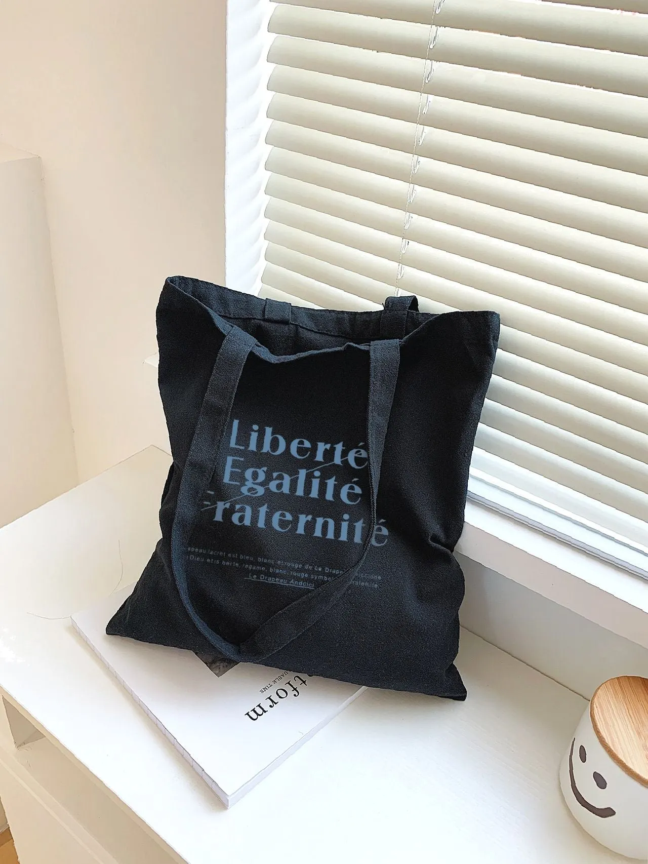 Maxct - Letter Graphic Shopper Bag  - Women Tote Bags