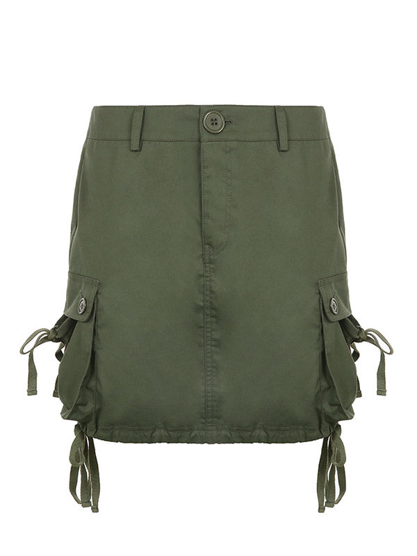 Size Friendly Pocket Cargo Mini Skirt Maxct