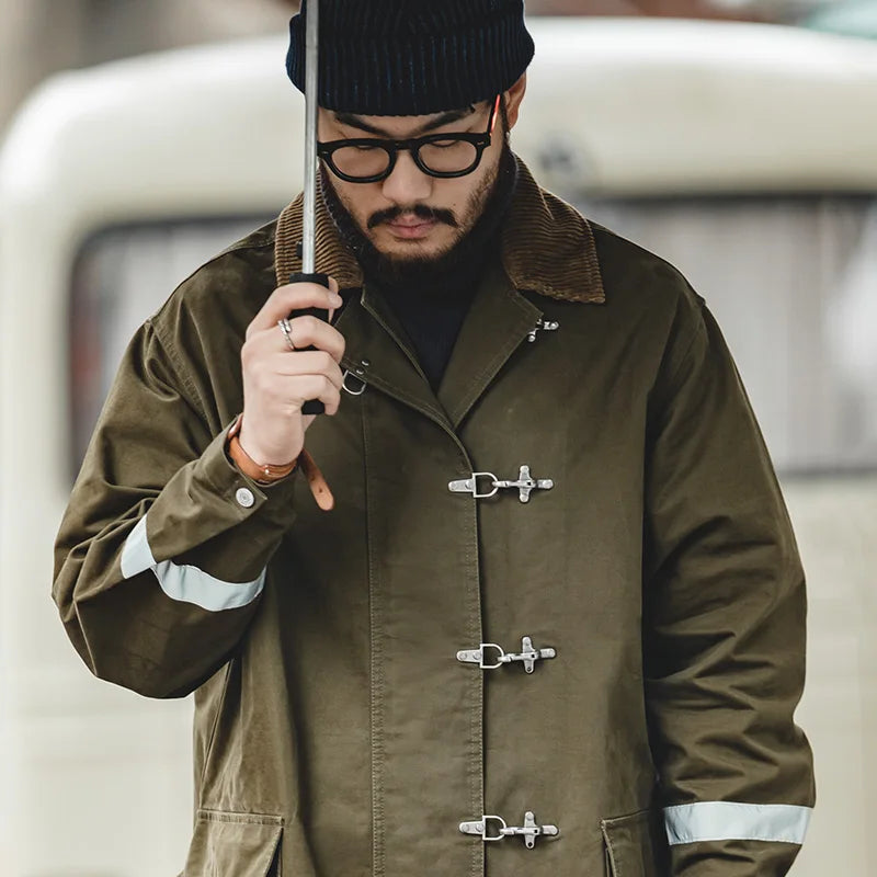 Maxct Metal Buckle Workwear Overcoat