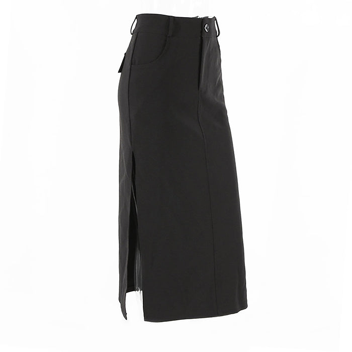 Dark Grunge Aesthetic Long Skirt Maxct