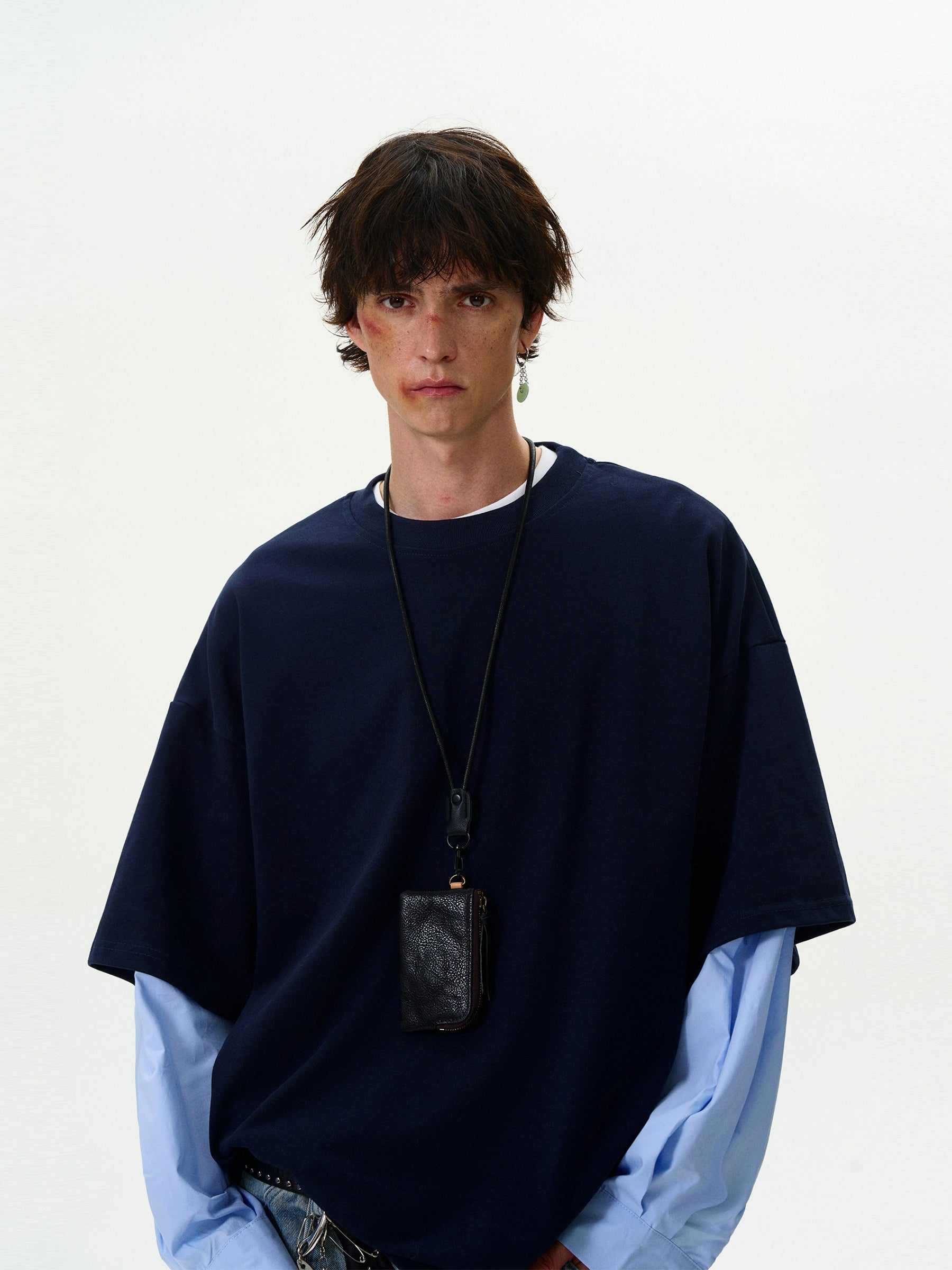 Madwitch Fake Two Piece Loose Shirt Maxct