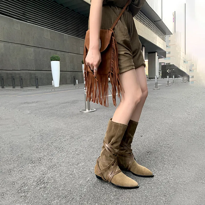 Womens Mid Calf Western Boots Maxct