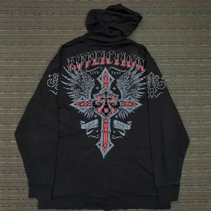 Maxct Woman Hoodie Female Clothing Y2k Sweatshirts Stitch Goth Kpop Blouse New Jackets Summer Letter Printed Fashion Long Sleeve