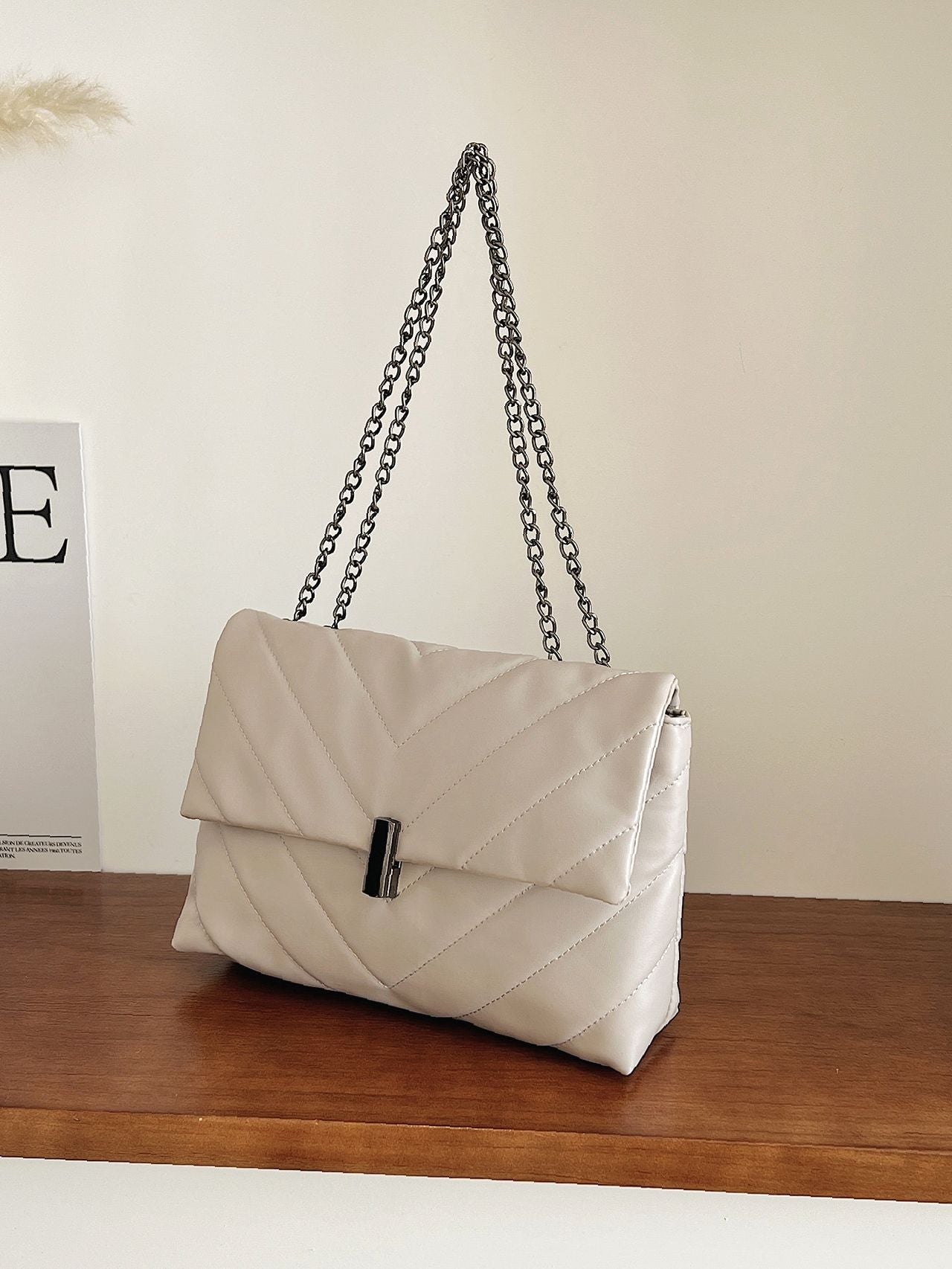 Maxct - Chevron Chain Tote Bag  - Women Tote Bags