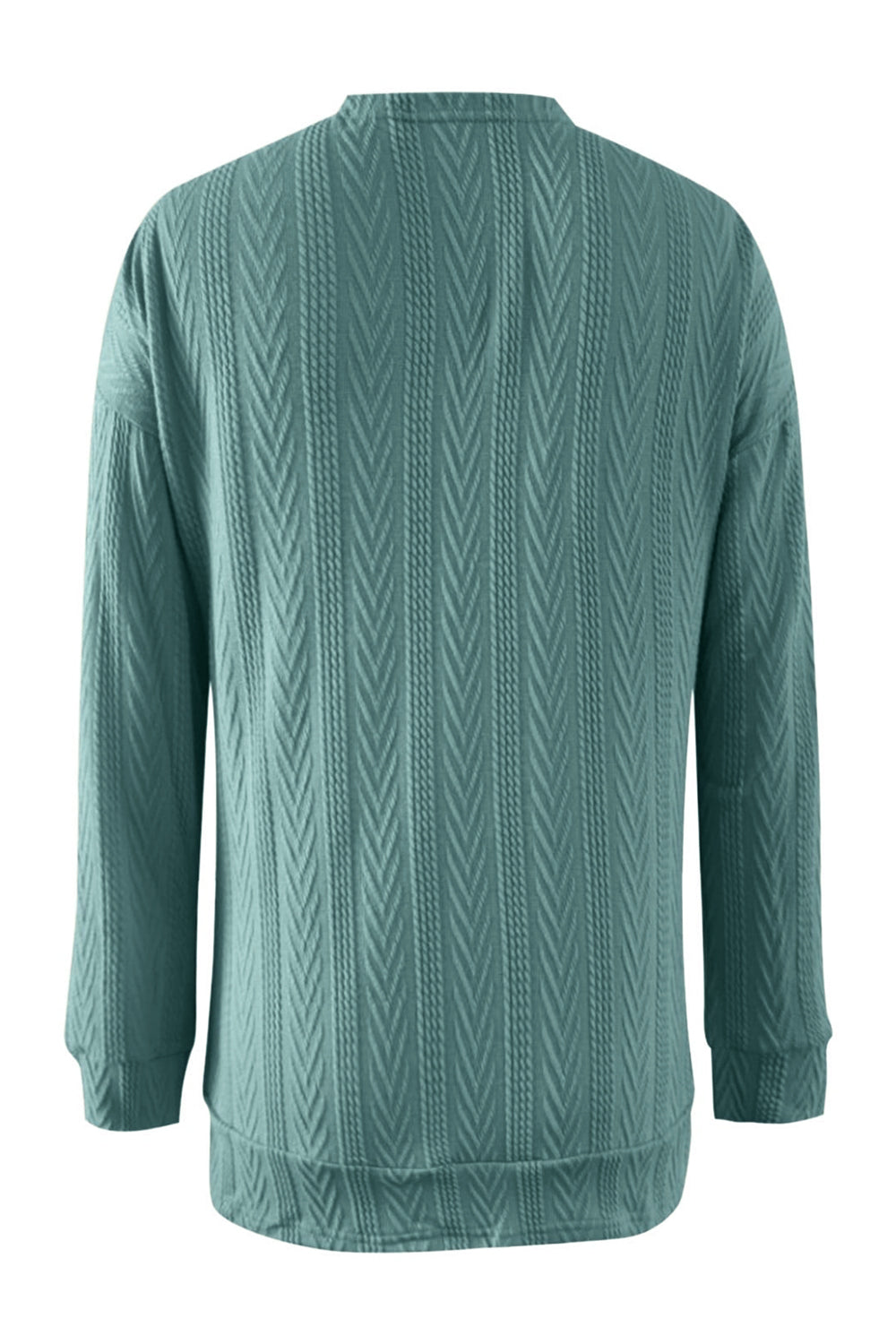 Maxct &Full Size Textured Open Front Long Sleeve Cardigan