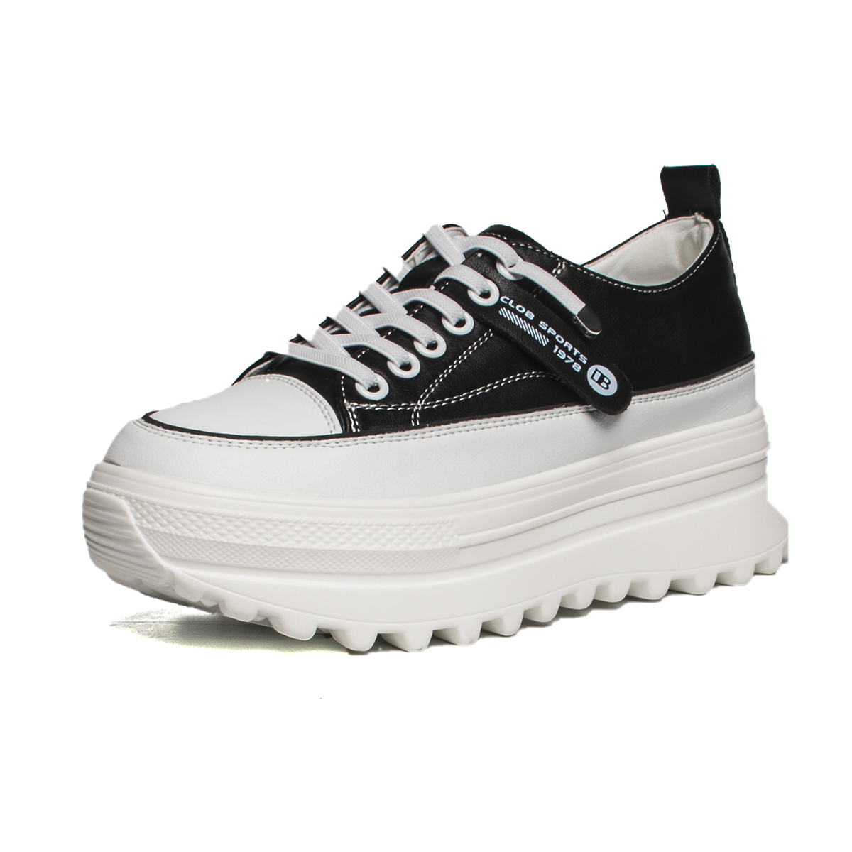Platform Leather Sneaker Pumps for Women - true-deals-club