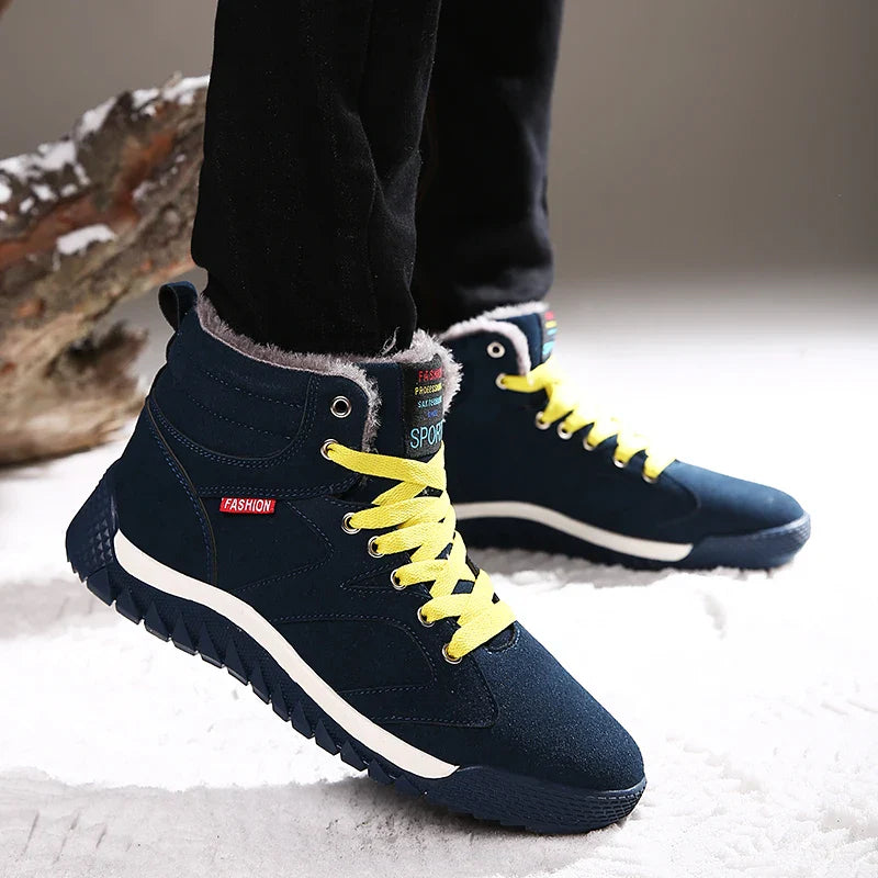 Cozy Winter Men's Snow & Hiking Boots Plush, Non-slip Maxct