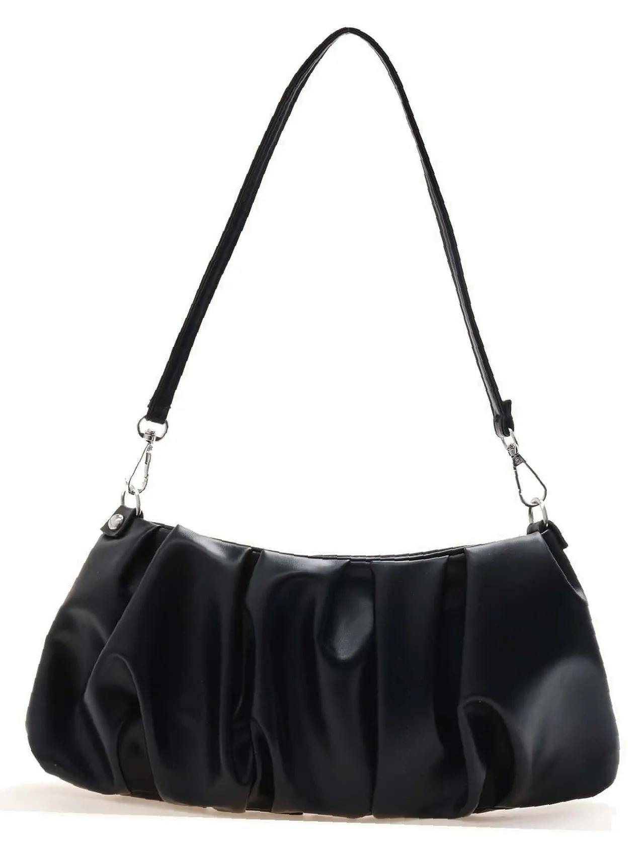Bag For Love - Minimalist Ruched Bag - Women Maxct Bags