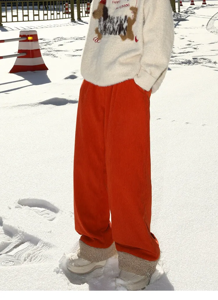 MANYSTON Winter Ribbed Cozy Pants Maxct