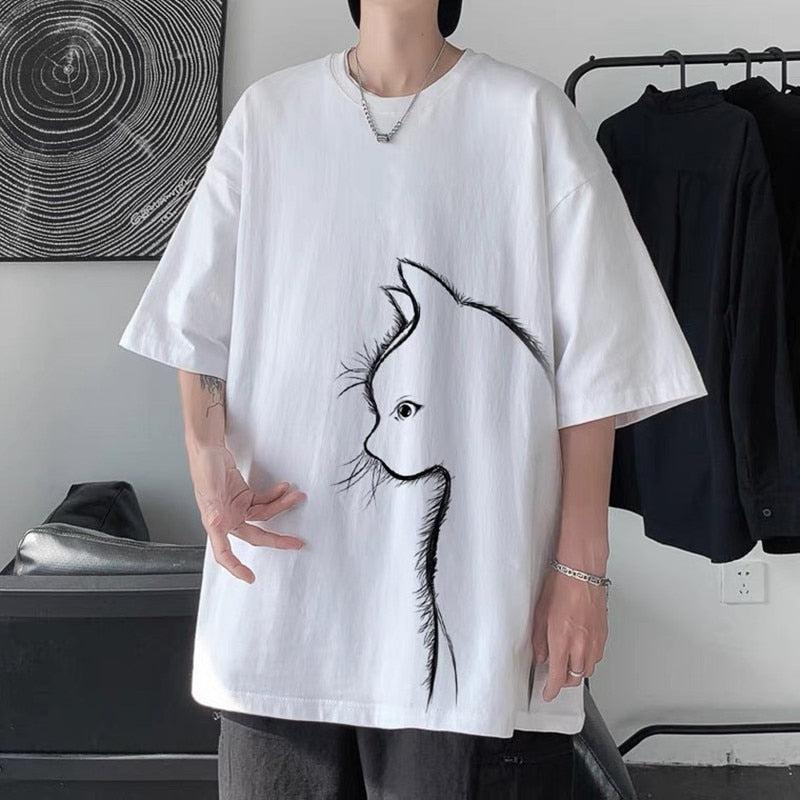Maxct &Front Printed Cat Tee