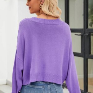 Maxct &V-Neck Button Down Cardigan