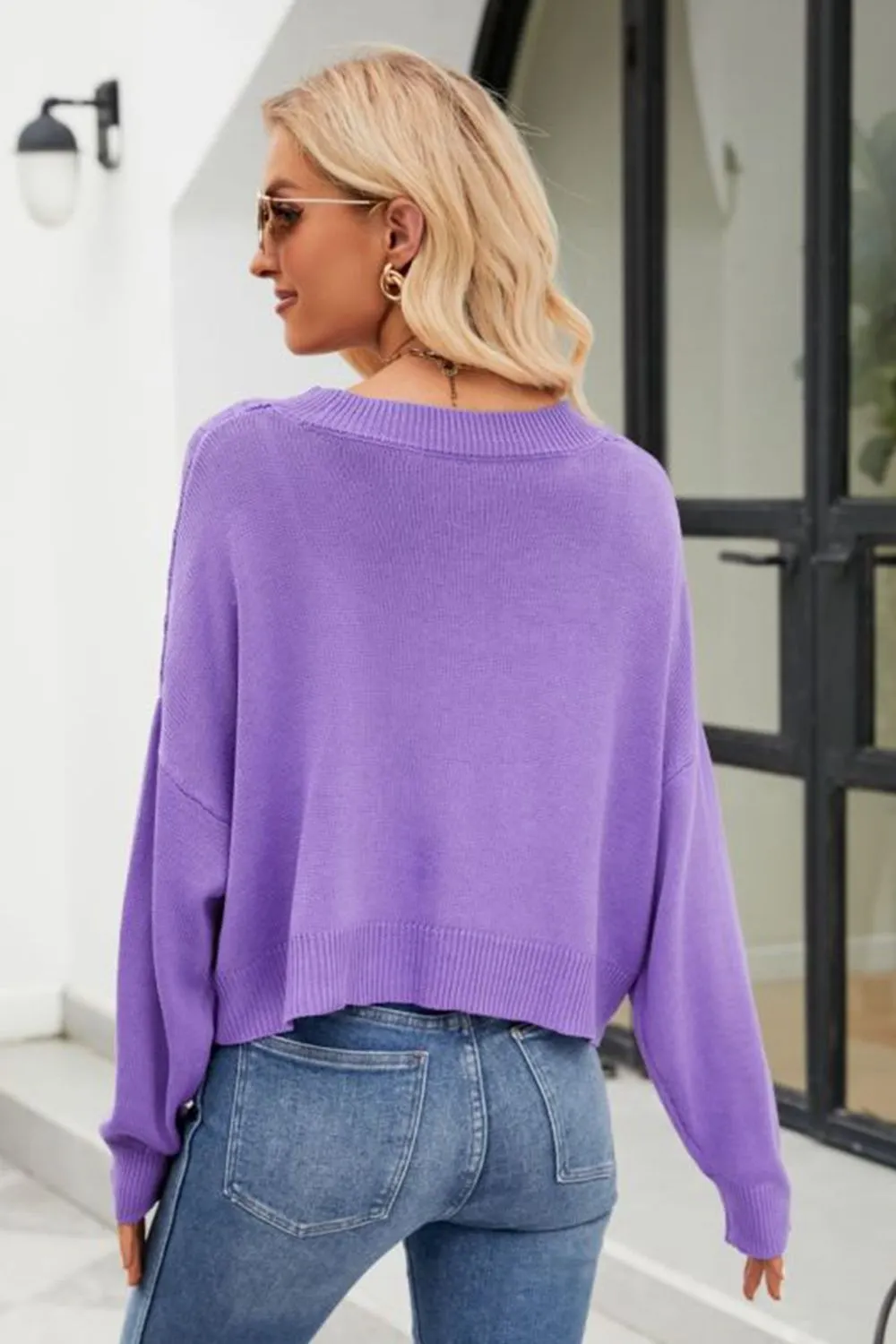Maxct &V-Neck Button Down Cardigan