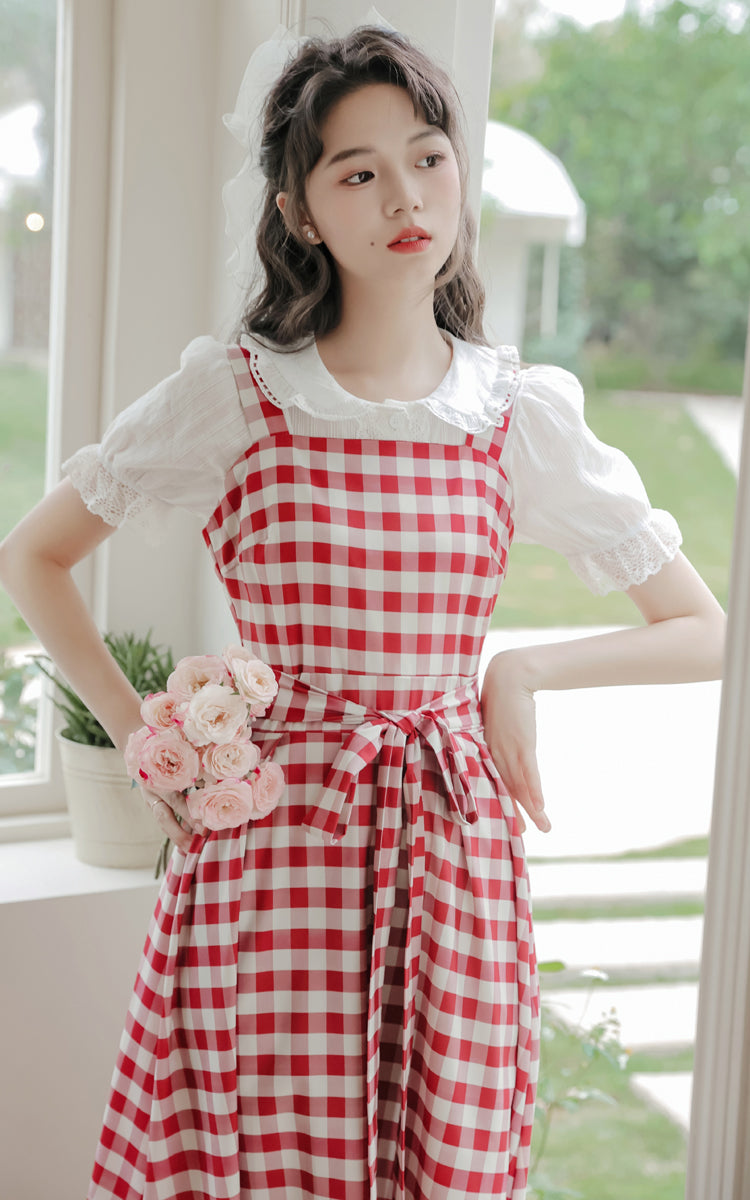 Gingham Picnic Cami Dress Maxct