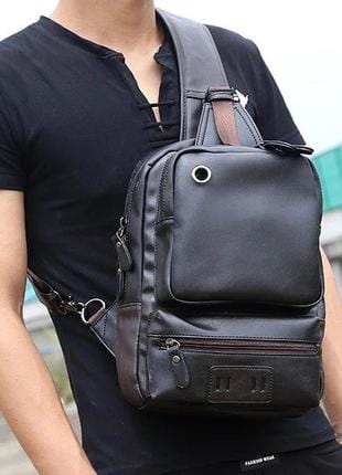 Maxct &Leather Crossbody Backpack Singularis