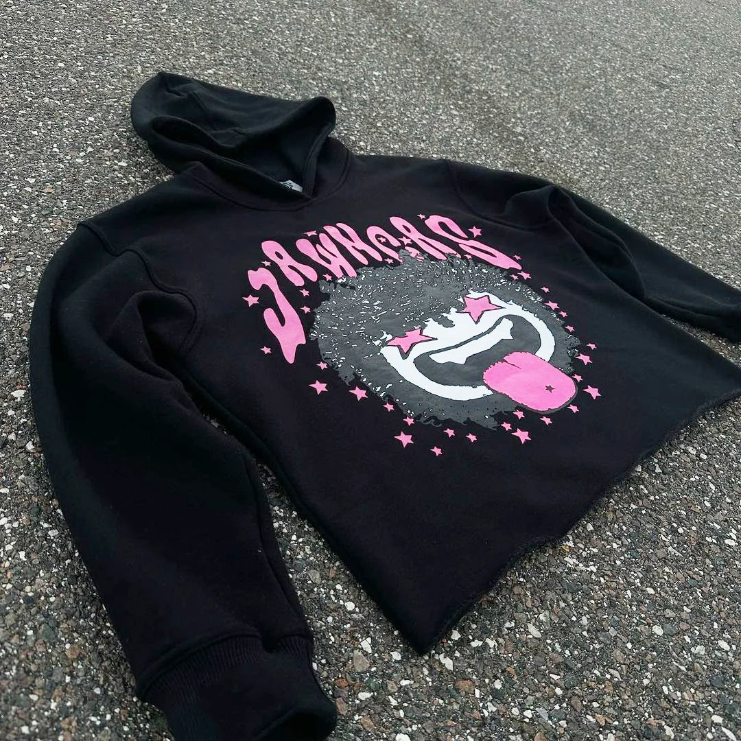 Maxct Y2K Women's Men's Hoodies Clothing Long Sleeve Pullover Sweatshirt Streewear Oversize Halloween tops Hooded Shirt kpop gothic