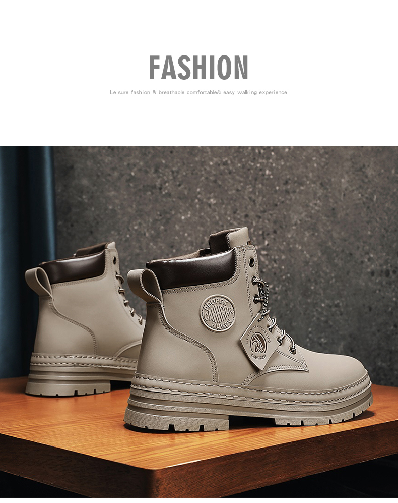 Winter Ready Ankle Martin Boots - Leather Work Shoes