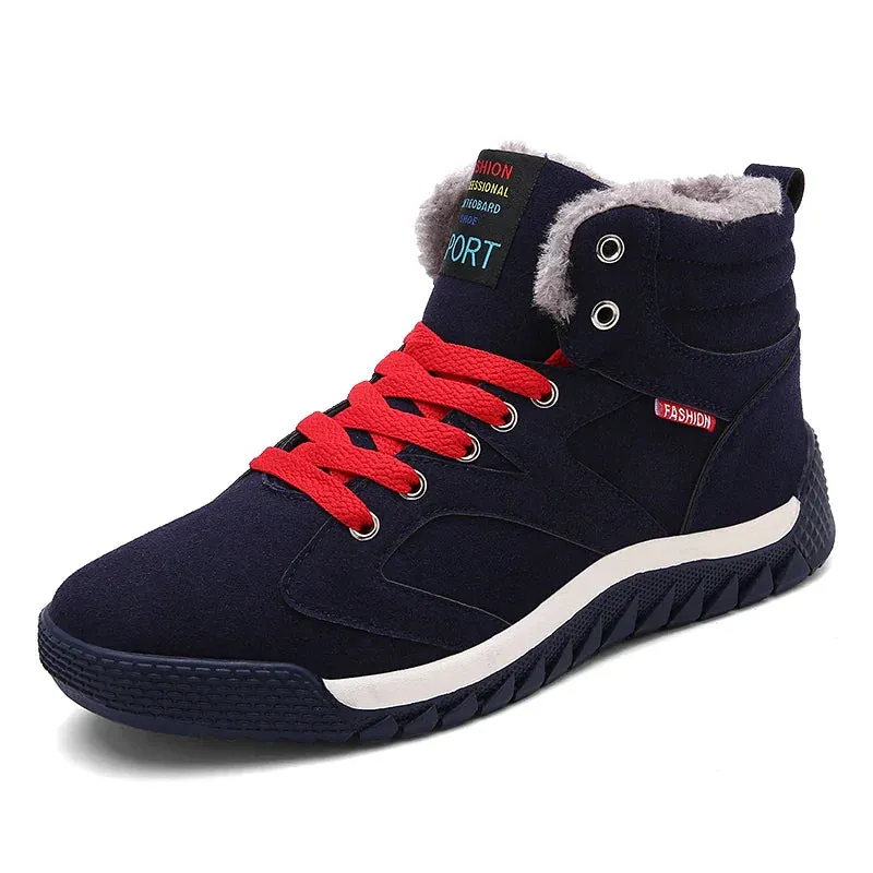 Cozy Winter Men's Snow & Hiking Boots Plush, Non-slip Maxct
