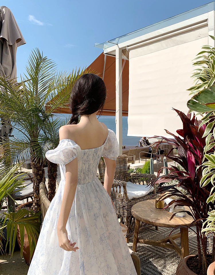 Porcelain Sketch Midi Dress Maxct