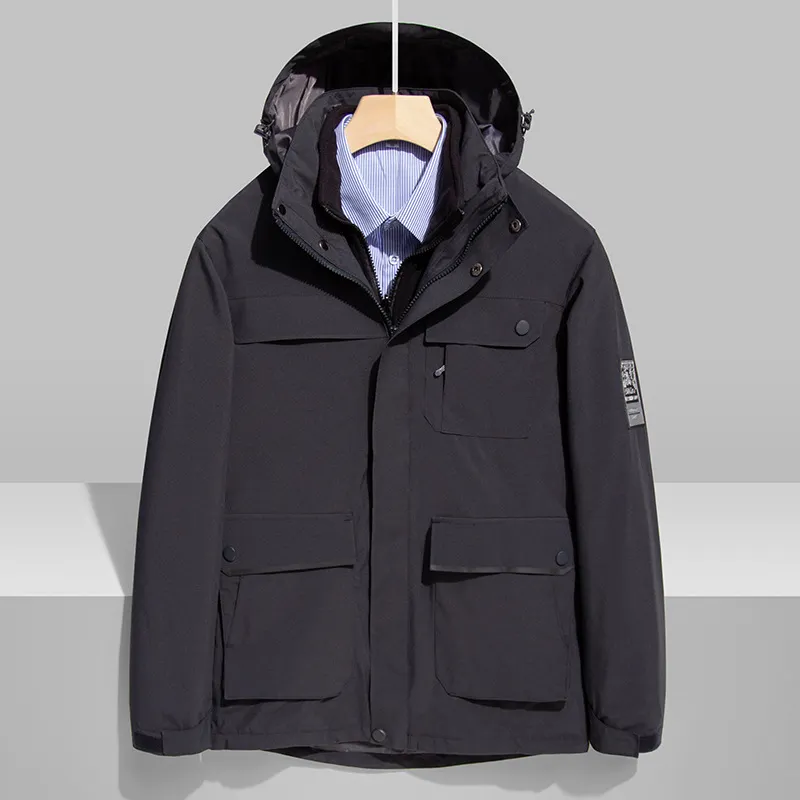 Maxct &Men's Cashmere Fleece + Waterproof Jacket | Two-Piece Set