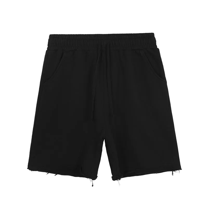 Maxct Raw Edge Loose Casual Shorts