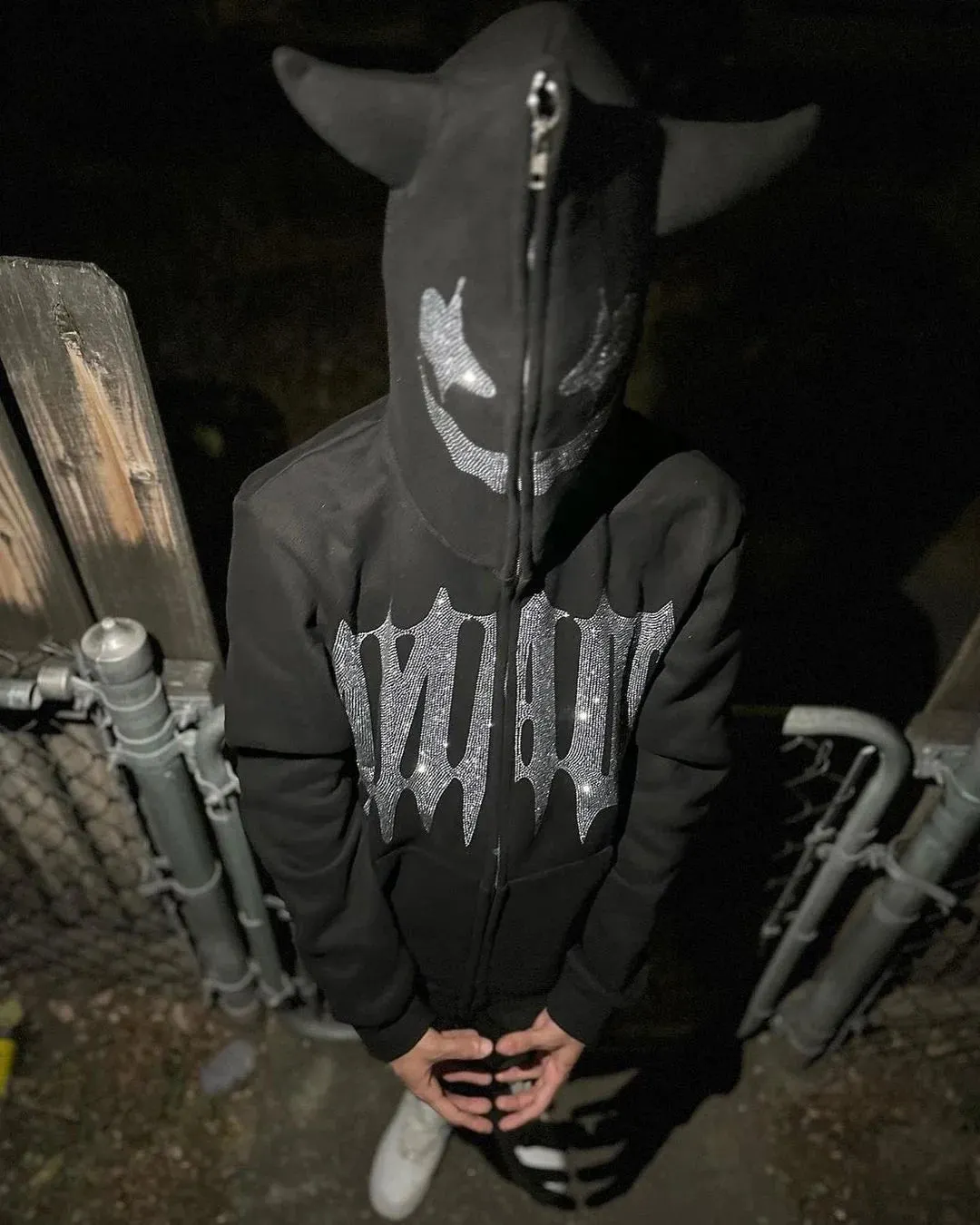Maxct y2k Woman hoodies halloween Pullover Sweatshirts Anime hot stamping Streewear Oversized hoodie kpop goth long sleeves tops traf