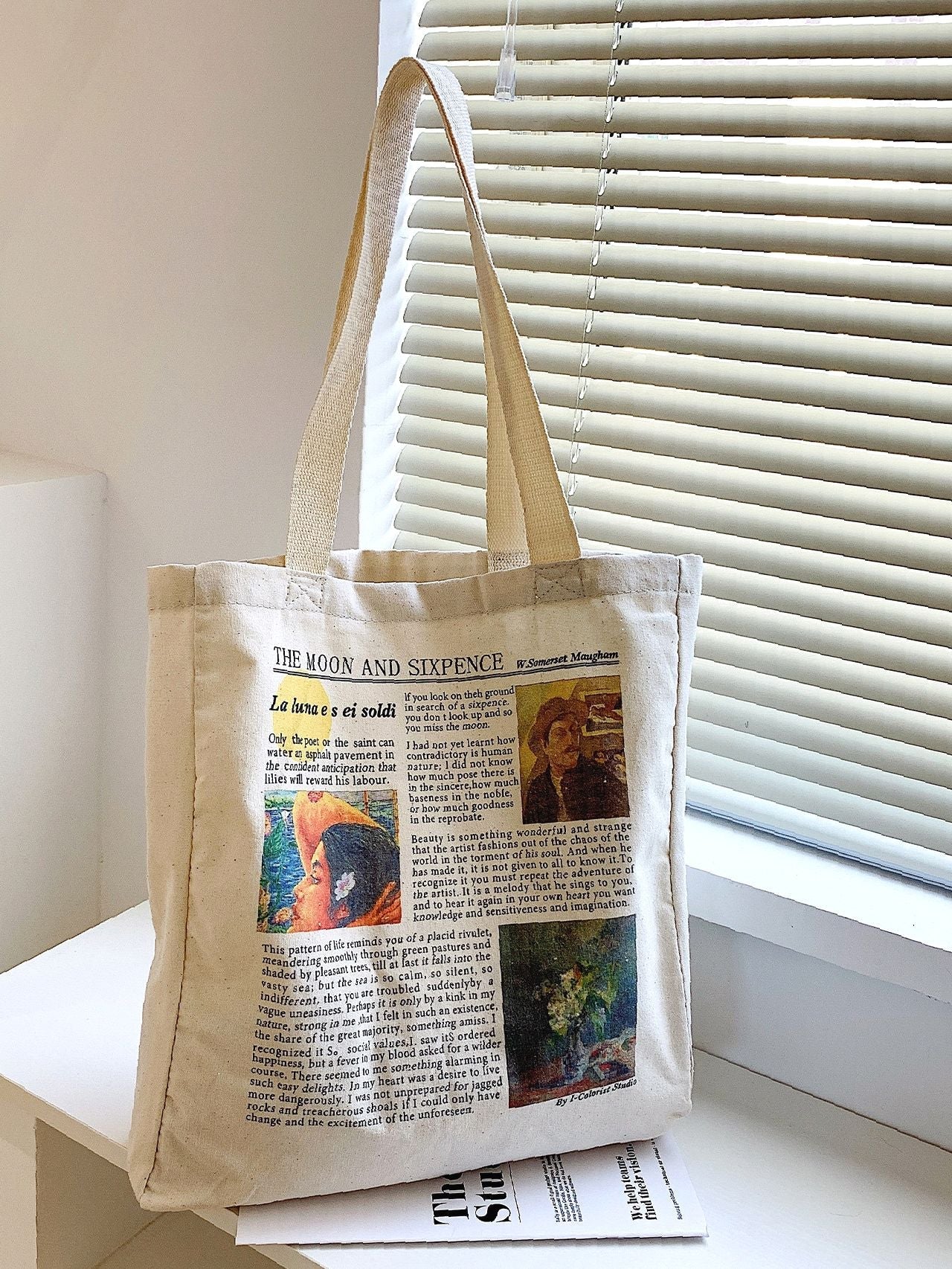 Maxct - Newspaper Pattern Tote bag  - Women Tote Bags