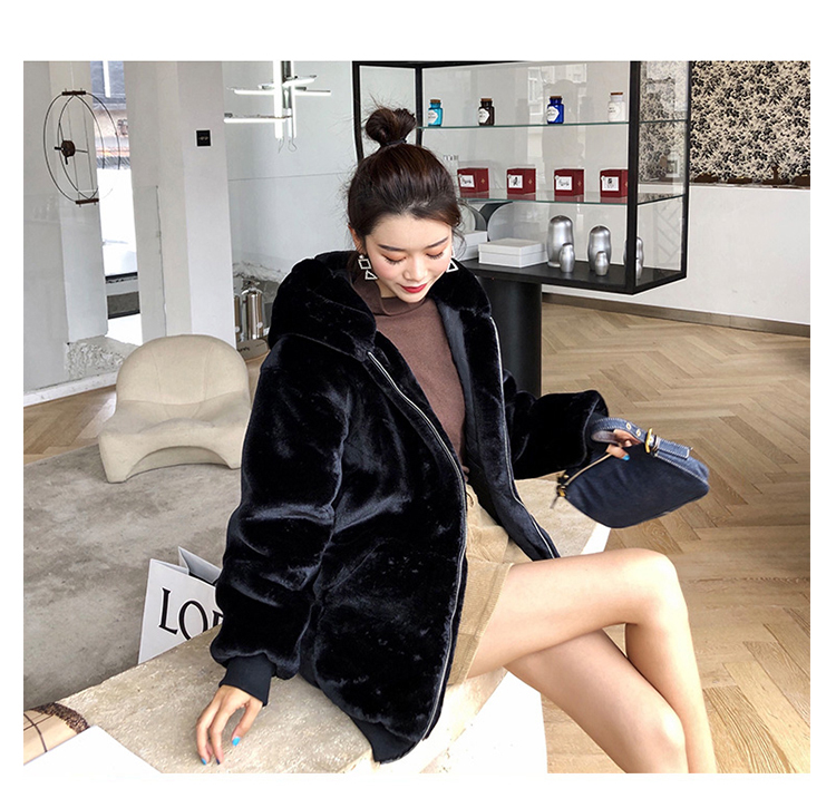 Women's Warm Fluffy Loose Hoodie - true deals club