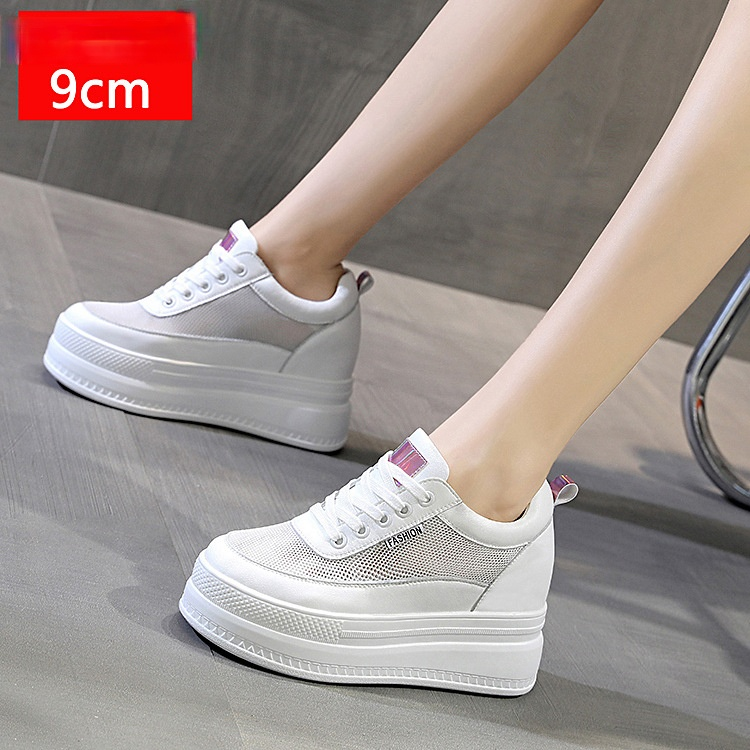 Women's 9cm Platform Wedge Sneakers - true deals club