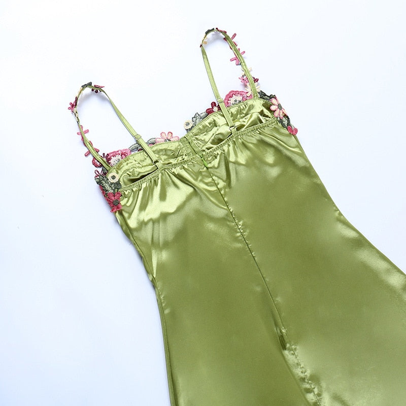 Spring Bling Satin Mini Dress Maxct