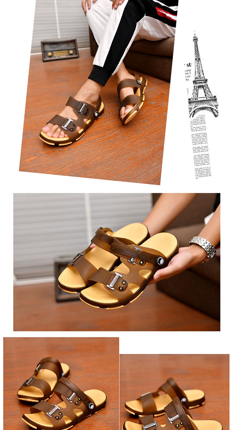 Summer Sandals: Outdoor Beach Indoor Durable Anti-Slip Peep Toe Men's - true deals club - true deals club
