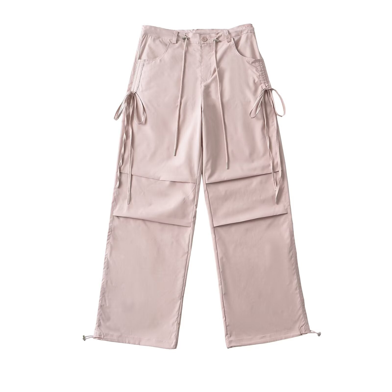 Maxct Side Drawstring Pleated Cargo Pants