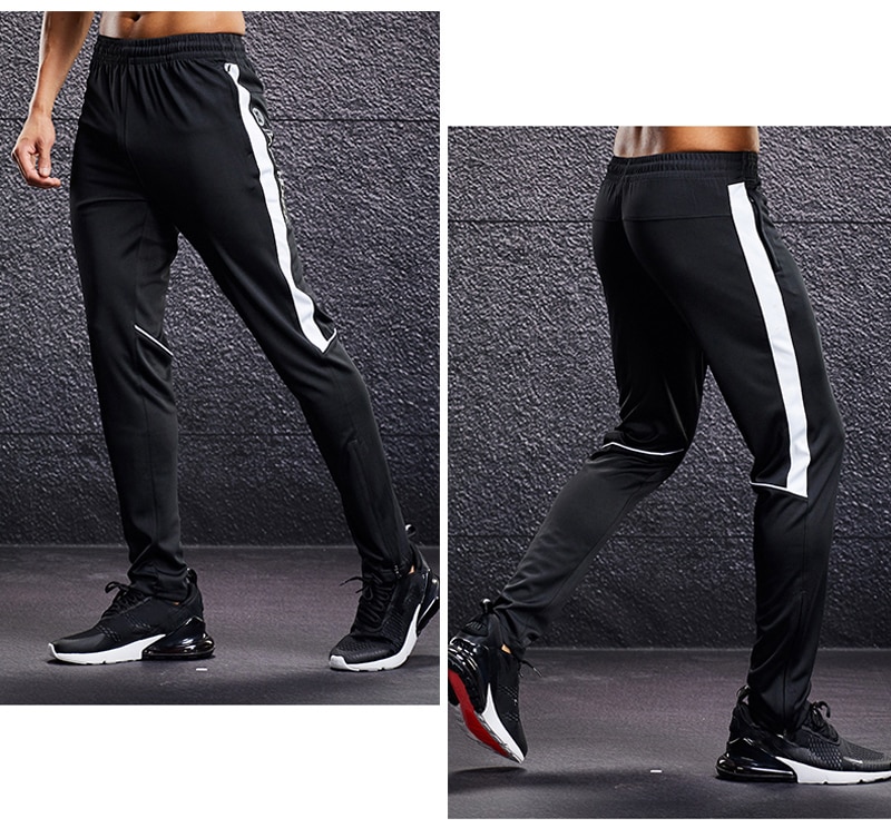 Men's Zipper Pocket Sport Pants: Running. Soccer. and Fitness - true deals club